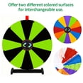 thumbnail image 3 of WinSpin 24" Display Prize Wheel Black & Green DIY Tabletop 12 Slots Modular Custom Spinning Wheel for Pop Up Trade Show, 3 of 9