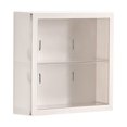 thumbnail image 4 of 2 Layer Clear Display Case,Wall Mounted Shelf with Door,Countertop Display Case for Collectible,Action Figure,Toy, Dustproof, 4 of 9