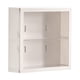 thumbnail image 4 of Vitrina transparente de 2 capas, caja de almacenamiento a prueba de polvo, montaje en pared Blanco, 4 of 9