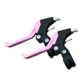 thumbnail image 3 of S SERENABLE 2 Pieces Bike Brake Lever Three Finger Compatibility Replacement Accessories Black and Pink, 3 of 9