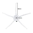 thumbnail image 3 of 16 Uds cepillo lateral blanco de 5 brazos para Xiaomi Roborock S6 S5 E35 E2 S50 S5, 3 of 5