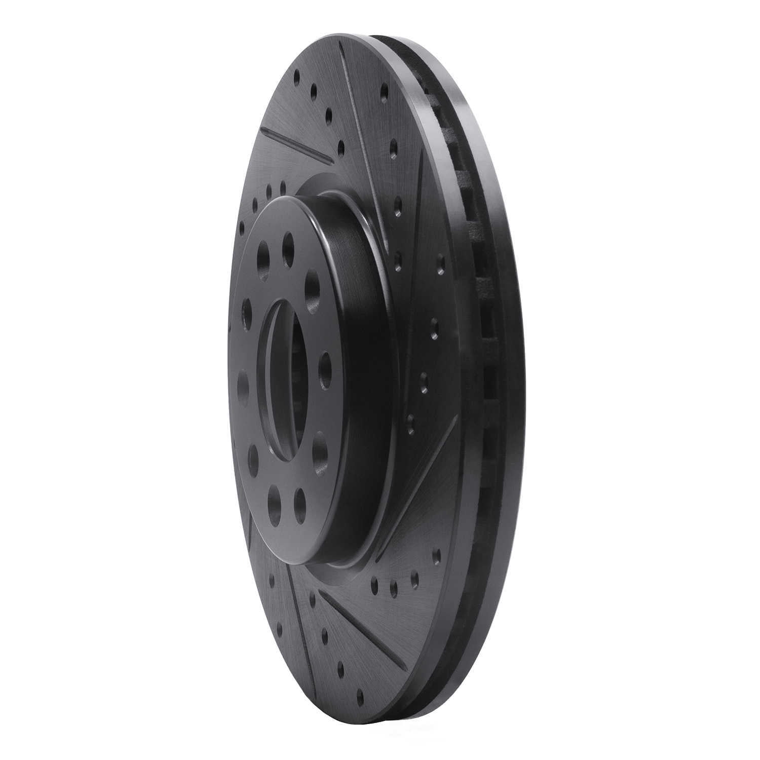 Dynamic Friction Company 633-45023R DFC Brake Rotor - Drilled And Slotted - Black