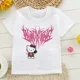 thumbnail image 3 of Camiseta de verano de los años 2000 con Hello Kitty para niños, bonita camiseta de Sanrio para niños, ropa de manga corta, camiseta para niños y niñas, 3 of 5