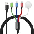 thumbnail image 1 of Cable de carga magnético Amasuki 4 en 1 de nailon trenzado para Apple Watch, 1 of 9