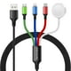 thumbnail image 1 of Cable de carga magnético Amasuki 4 en 1 de nailon trenzado para Apple Watch, 1 of 9