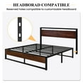 thumbnail image 4 of Sha Cerlin King Size Metal Platform Bed Frame with Wooden Board & Underbed Storage, Mattress Foundation, 4 of 9