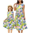 thumbnail image 6 of Delliss Mommy and Me Dresses Floral Printed Sleeveless Tank Maxi Dress for Mother and Daughter Summer Casual Sundress Beach Dress, 6 of 6