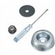 thumbnail image 1 of Kit adaptador de cuchilla para cortacésped Stihl para máquina de jardín (placa de empuje, tuerca con brida, destornillador de mantenimiento) para desbrozadora Stihl Strimmer, 1 of 5