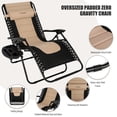 thumbnail image 5 of TOMSHOO Adjustable Zero-Gravity Chairs - Khaki, 5 of 9
