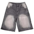 thumbnail image 4 of Men'S Jeans European And Loose Casual Wide Leg Shorts For Men With Street Pockets And Hip Hop Jeans Grey S, 4 of 9