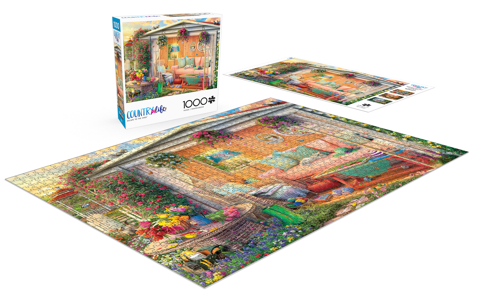 Buffalo Games 1000-Piece Country Escape to the Shed Jigsaw Puzzle