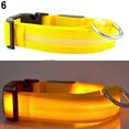 thumbnail image 2 of Flmtop Puppy Dog Cat Night Safety Flashing Luminous LED Light Adjustable Pet Collar Yellow, 2 of 9