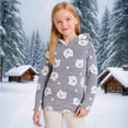 thumbnail image 2 of dazeni Girls Winter Sherpa Fleece Fuzzy Hoodies Cute Grahpic Plush Pullover Sweatshirt Cozy Casual Loose Outerwear Coat with Hood Plush Loungewear with Teen, 2 of 5
