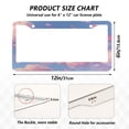 thumbnail image 7 of Aluminum License Plate Frame 2 Pack Car Exterior Accessory Car Tag Holder for Front Rear Plates Cars Decor Pink and White Hearts Pattern, 7 of 7