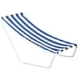thumbnail image 3 of Chaise Longue de Plage Extérieure, Chaise Longue Pliable Portable à Rayures Bleues et Blanches Fonctionnalité Intelligente, 3 of 12