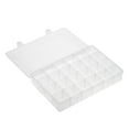 thumbnail image 1 of Yeacher Transparent Large 24 Grids Adjustable Plastic Storage Containers Jewelry Bead Bathroom Accessories Tools Organizer Box, 1 of 8