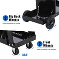 thumbnail image 4 of Faitaliicy 2-Tier 4 Drawers Welding Cart 220 lbs Static Weight Capacity 360° Swivel Wheels Tank Storage Safety Chains Upgrade Handle Welding Cart For TIG MIG Welder Plasma Cutter, 4 of 7