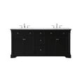 thumbnail image 3 of Elegant Kitchen and Bath 72 inch double bathroom vanity set in black, 3 of 8