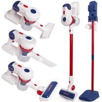 CMDOAG Kids Cleaning Toy Set Vacuum Cleaner with Three Working Suction Realistic Pretend Play Housekeeping Toy Gift for Boys & Girls Ages 3 