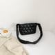 thumbnail image 3 of Bolso Bandolera Otoño Invierno Algodón Acolchado Celosía Rómbica para Trabajo Negro, 3 of 9
