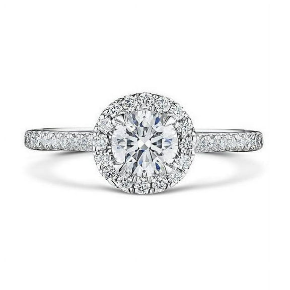 IGI / GIA Certified Lab Grown Diamond 1.12 Ct 18k White Gold Ring for Women