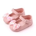 thumbnail image 5 of nvzhuang Baby Girls Cute Moccasinss Bow Decor PU Leather Flats Shoes Non-Slip Summer Princess Shoes, 5 of 6