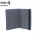 thumbnail image 2 of Funda de piel León de piedra bloqueo RFID Gris PU 14.8*11*1cm, 2 of 5
