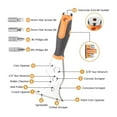 thumbnail image 4 of Putty Scraper, Can Opener Paint Remover Tool ABS Handle With 4 Screwdriver Bits For Installation, 4 of 8