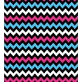 thumbnail image 3 of Ambesonne Chevron Duvet Cover Set, Zigzag Colorful Twisty, 2-Calking, Pink Sky Blue Black, 3 of 6