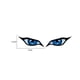 thumbnail image 3 of Bsvklp 1 Par Pegatinas Ojos Malvados para Coche Pegatinas Impermeables Personalidad (azul), 3 of 8