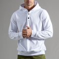 thumbnail image 2 of Vedolay Mens Hoodies Printed Stand Up Collar Long Sleeve2023 Hoodies Sweater White,XL, 2 of 5