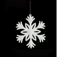 thumbnail image 2 of EWASWON 3 Pack White Snowflake Ornaments, 4 Inch Plastic PVC Christmas Decor, Hanging for Christmas Tree Holiday, 2 of 5