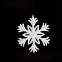 CuiLiyq Plastic Glitter Snowflake Ornaments, for Christmas Tree and Winter Party Decorations