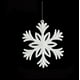 thumbnail image 2 of Adornos navideños, adornos navideños, regalos navideños Colgante de copo de nieve blanco de plástico Colgante de copo de nieve, 2 of 5