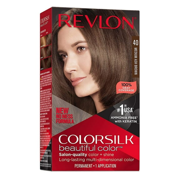 Revlon Colorsilk #40 Medium Ash Brown (Pack of 2)