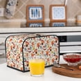 thumbnail image 5 of KLL Squirrel Nuts Mushroom Print 2 Slice Toaster Dust Covers Kitchen Small Appliance Cover with 2 Pockets,Can hold Jam Spreader Knife & Toaster Tongs (11.4 x 7.9 x 7.5), 5 of 6