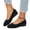 Black, variant on HTHLVMD Suede Wedge Heel Flats, Elegant Lightweight Anti-Slip Low Heel Wedge Loafers for Women, Comfortable Business Office Work Shoes, Round Toe Slip-On Wedge Pumps, Black 5.5