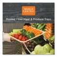 thumbnail image 2 of 1Pc World Centric Fiber Trays, 1-Compartment, 9.1 x 7.1 x 0.7, Natural, 500/Carton (TRSC4S)G7, 2 of 3