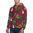 thumbnail image 2 of Bingfone Dinosaur Christmas Happy New Year Men'S Drawstring Hoodie Long Sleeve Pocket Sweatshirts-Xx-Large, 2 of 9
