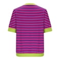 thumbnail image 5 of FcBaudy Hauts pour Femmes, Chemises pour Femmes, Chemisiers et Chemises à Manches Courtes à Col Rond Mode Blouse Décontractée Confortable à Imprimé à Col Rond à Manches Courtes Haut Blouse T-Shirt Femme Blouse, 5 of 5