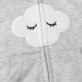 thumbnail image 4 of Yidarton 12-18M 2022 Infant clouds printed zipper short-sleeved crawling clothes hooded ears onesie harness Pink, 4 of 8