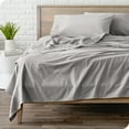 thumbnail image 1 of Bare Home Flannel Sheet Set - 100% Cotton - Deep Pocket - Queen, Light Gray, 4-Pieces, 1 of 7