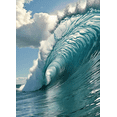 thumbnail image 4 of Stunning Ocean Wave Background Backdrop Banner Party Decorations for Beach Themed Parties Photo Shoots Coastal Events Summer Gatherings, 4 of 8