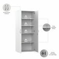 thumbnail image 5 of Studio C 29W Tall 2 Door Storage Cabinet in White - Engineered Wood, 5 of 6
