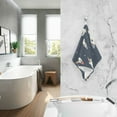 thumbnail image 2 of Yayeee 100% Cotton Hand Towels for Bathroom 16" x 28" Soft Absorbent Kitchen Towel, Rocket Pattern, 2 of 7