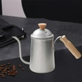 thumbnail image 1 of Hervidor de agua de de acero inoxidable, de goteo de mano largas y estrechas, tetera para verter café, olla de goteo para el , Argenta B Soledad verter sobre la tetera de café, 1 of 10