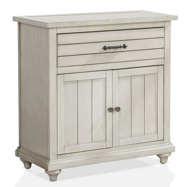 Furniture of America Amite Storage Hallway Cabinet, White