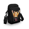 thumbnail image 3 of HELLHERO Women Shoulder Bag Cat Peeking Out Hug Me Stylish Polyester Adjustable Strap Adults 4.33"x1.97"x7.09" Travel Daily Use, 3 of 7