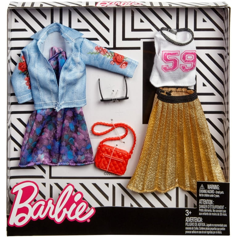 Barbie Fashion Trucker Jacket/Pleated Skirt Fashion Pack