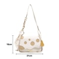 thumbnail image 2 of Bolso de hombro con patrón de queso, bolso diagonal para axilas, estilo occidental simple a la moda, 2 of 5